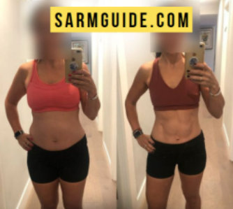 SARMS mujer antes y despues